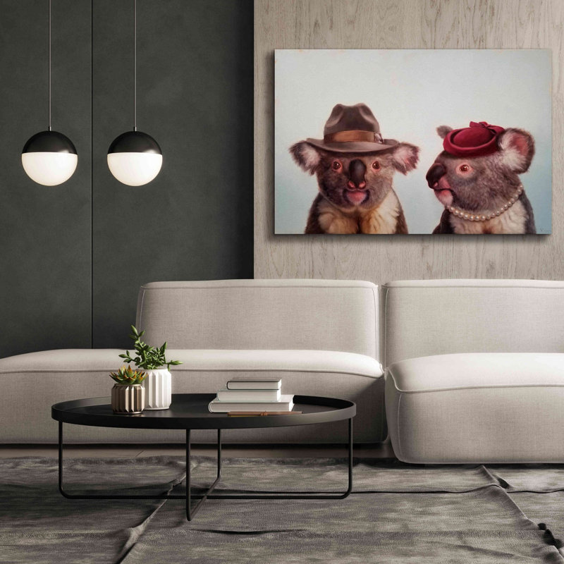 «Mates» par Lucia Heffernan, H 40 po x l 60 po x P 1,5 po