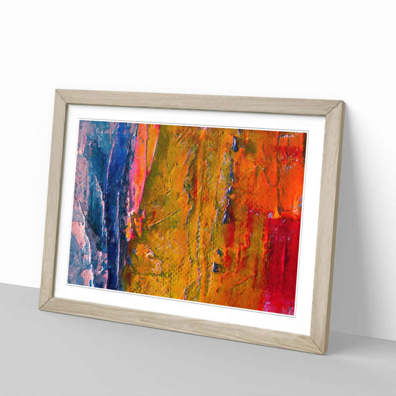 Abstract Vol.381 by S.Johnson - Framed Print, Oak Framed, 33cm H x 45cm W x 2cm D