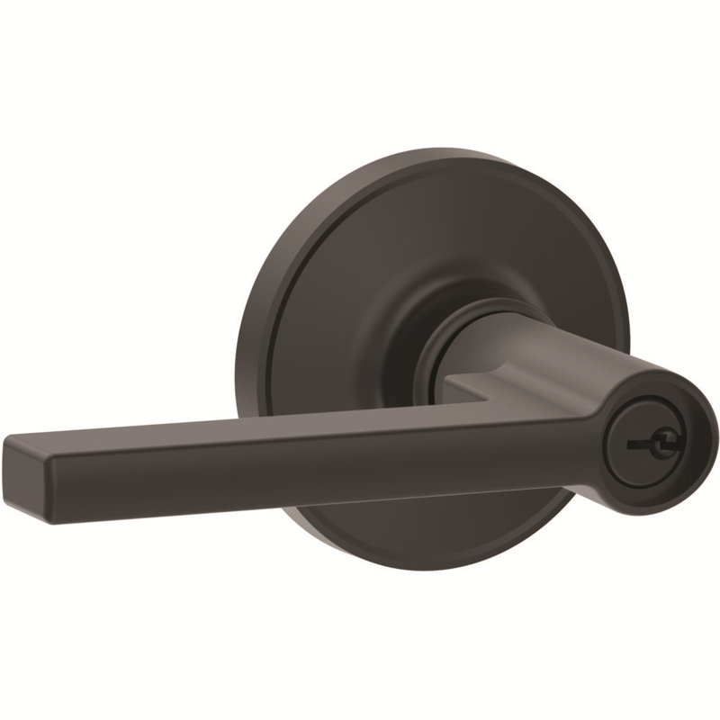 Levier de porte Solstice, noir mat