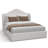Evonna Upholstered Wingback Bed