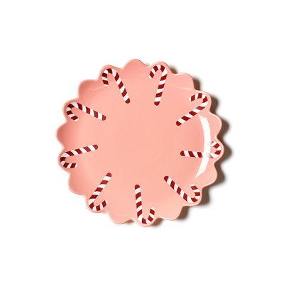 Candy Cane Scallop 13 Platter Provence