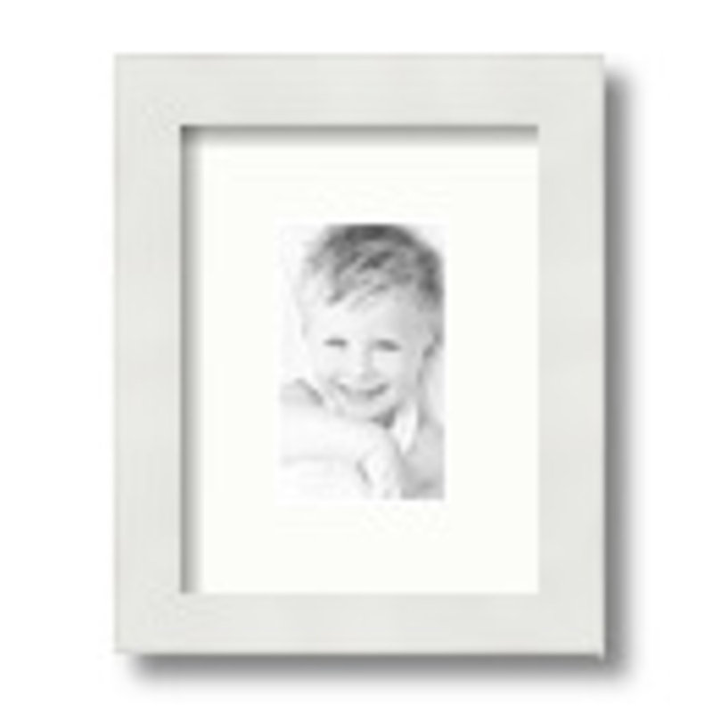 Matte Picture Frame with Mat, Matte White