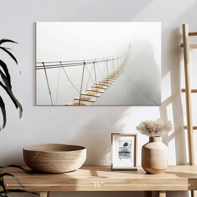 Lilie Foggy Suspension Bridge, 32" H x 48" W