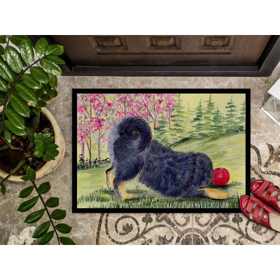 Tapis de porte d’intérieur anti-dérapant tibétain