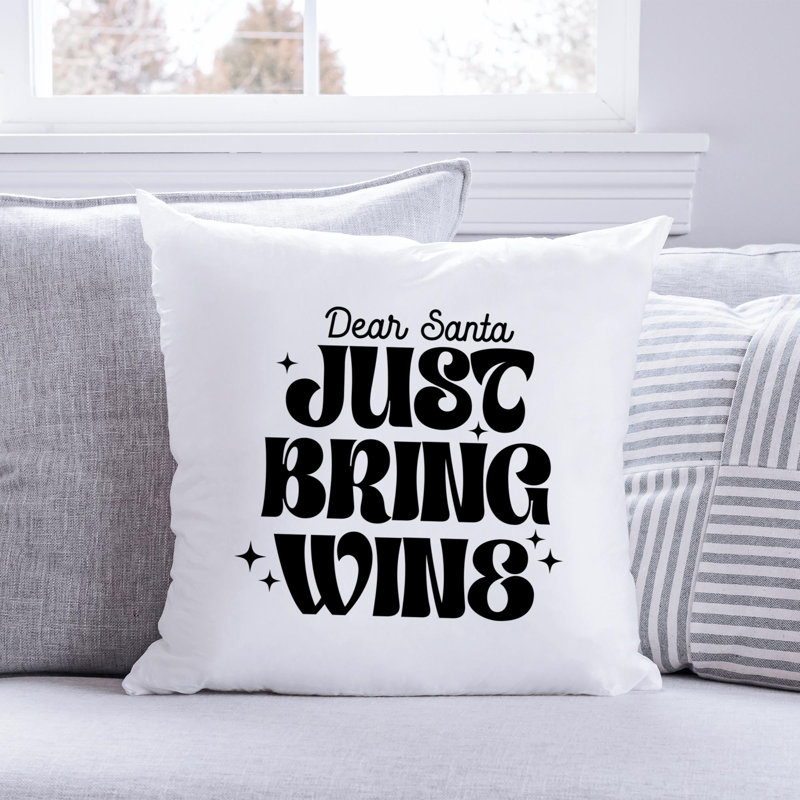 Coussin en polyester Christmas_Noir-03, 18 po x 18 po
