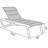 Grosfillex Sunset Comfort Aluminum Chaise Lounge-107435062