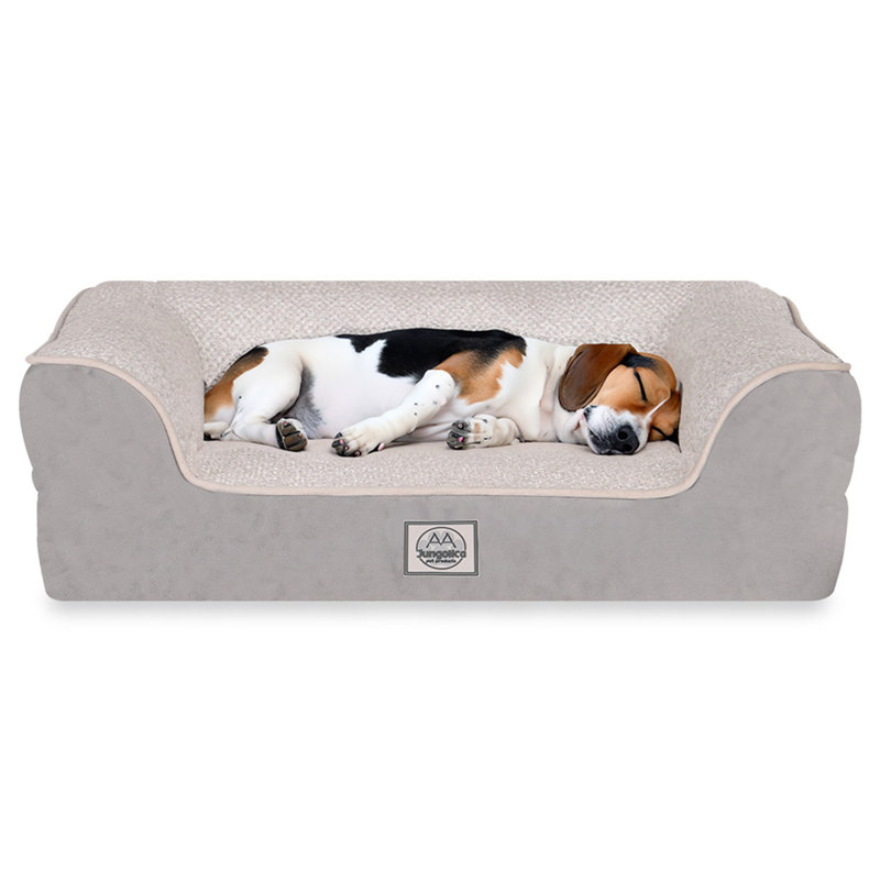 Jungolica Orthopedic Pet Bed, 95cm H x 55cm W x 22cm D, Beige