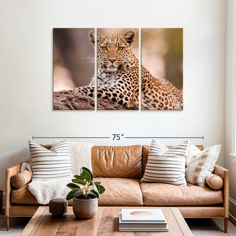 Brampt Botswana Leopard, 36" H x 57" W