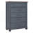 5-Drawer Chest, No Assembly Required, Corduroy Blue Finish