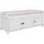 Banc de rangement avec 3 portes en forme de volet-249970085