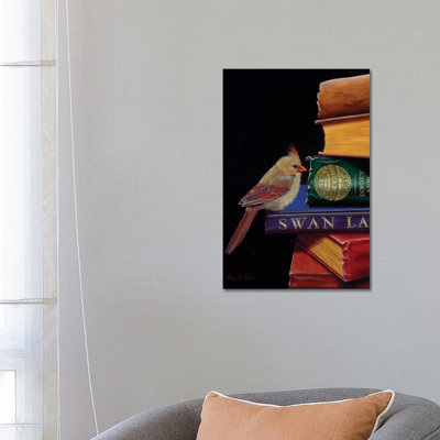 Feathers And Fiction by Camille Engel - Wrapped Canvas Print