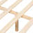 Bohemian - Inspired Queen Size Bed With Woven Leather Back, Natural Wood, Finish And Pine Frame, Weight Balanced Slats
