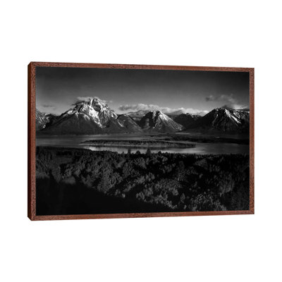 Mt. Moran And Jackson Lake From Signal Hill by Ansel Adams - Gallery-Wrapped Canvas Giclée on Canvas