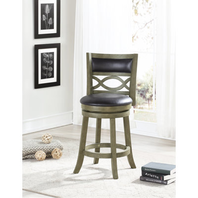 Tabouret de bar et de comptoir pivotant gris olive Kopasz