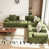 Chenille vert olive
