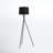 Olivine 61.5'' Black Tripod Floor Lamp