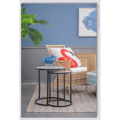 Ensemble de 2 tables de bout rondes, tables d'appoint empilables avec structure en métal robuste pour les petits espaces et les salons