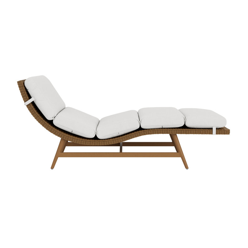 Outdoor Chaise Lounge, White