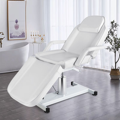 Fauteuil de massage inclinable hydraulique avec table de massage, fauteuil de massage Esthetician Beauty Spa Lash Bed