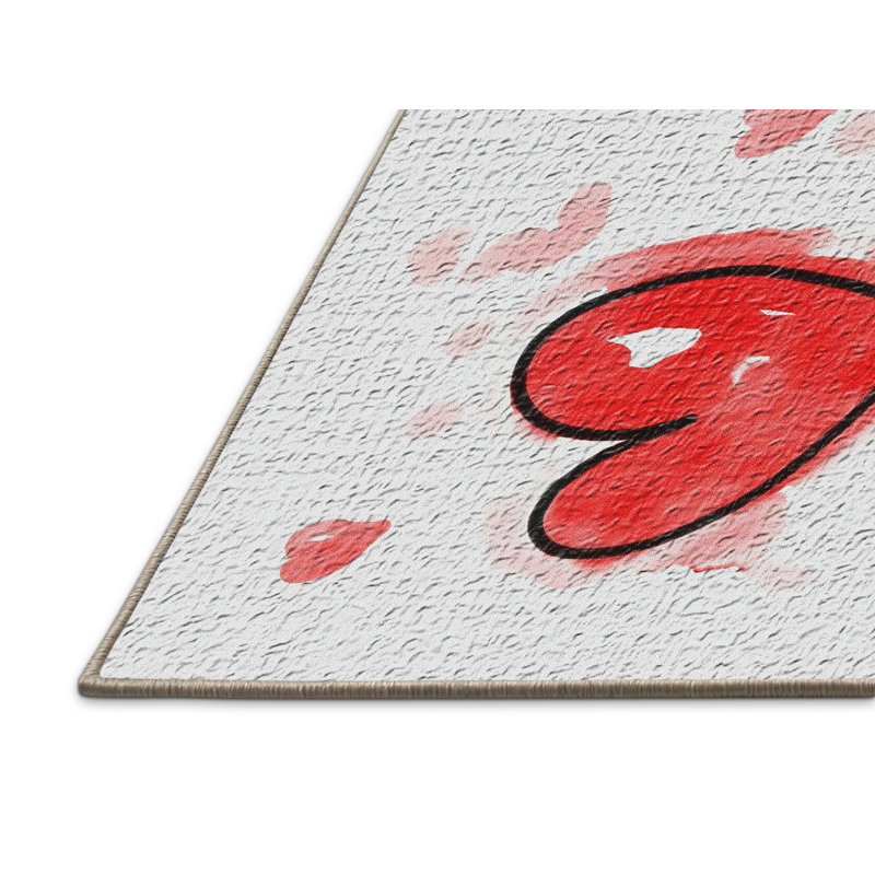 Tapis rouge Hearts, Rectangle 3 pi x 5 pi
