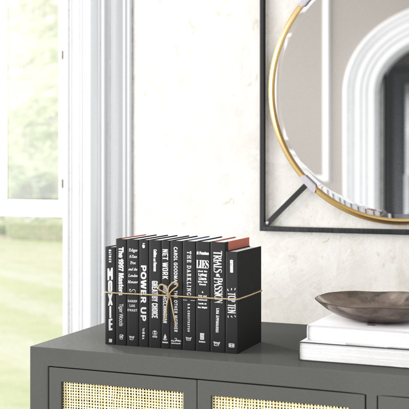 Serefina Decorative Books - Tuxedo Book Bundle - 1 Foot of Black Books