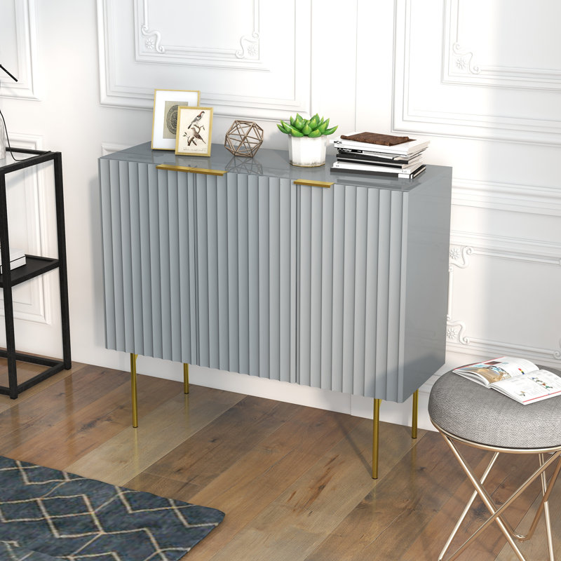 Armoire d'appoint en acier Marvers, Gris