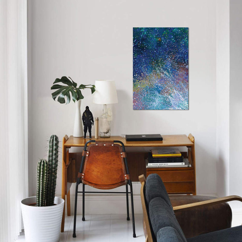 " DC 032 " by Iris Scott Abstracts, 12" H x 8" W x 0.75" D, Wrapped Canvas, No Mat