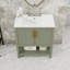 Bathroom Vanity with Ceramic Sink, Botom Shelf and Storage Cabinet-941088263