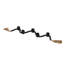 Porte-bougie brun avec guirlande Mango-406271767