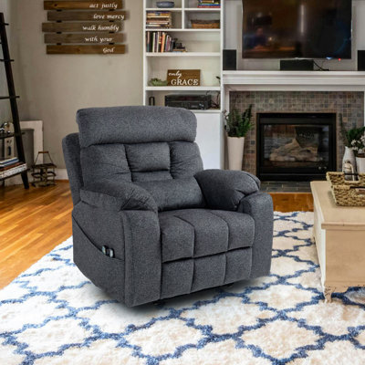 Muli 41.00 W 4 Large Power Motors Recliner with Lift Assist,Cup Holders