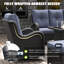 Chaise pivotante d'extérieur en osier avec repose-pieds 5 pièces LayinSun-427735925-427735924
