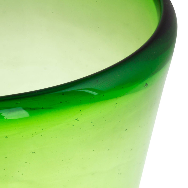 15oz. Handmade Drinking Glass Set, Green