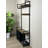 Hall Tree With 2 Movable Drawers, Shoe Storage, Shelves And Garment Racks, 5-In-1 Entryway Bench With 23 Hooks (Fixed And Movable)