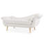 Chaise longue avec accoudoirs à volutes