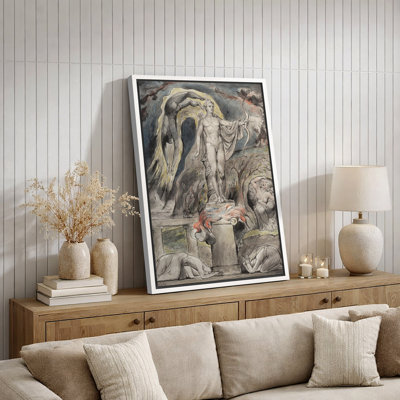 Classic Mythology Apollo Archer Statue Artwork, Ancient Greek God Pictures, Framed Canvas Giclee Print Wall Art