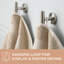TOWN & COUNTRY EVERYDAY 4-Piece Solid Dobby Border Bath Towel Set, 30x58-Inch, 100% Cotton, Beige-113838568