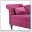 Luxueuse chaise longue en velours avec rangement, conception capitonnée et pieds en bois massif pour une utilisation polyvalente à la maison-1418343287