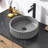 Lagos Grey Concrete Circular Vessel Bathroom Sink