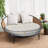 Decorative Indoor Outdoor Waterproof Round Cushion Cover, Patio Bar Stool UV Resistant Seat Cover-993578047