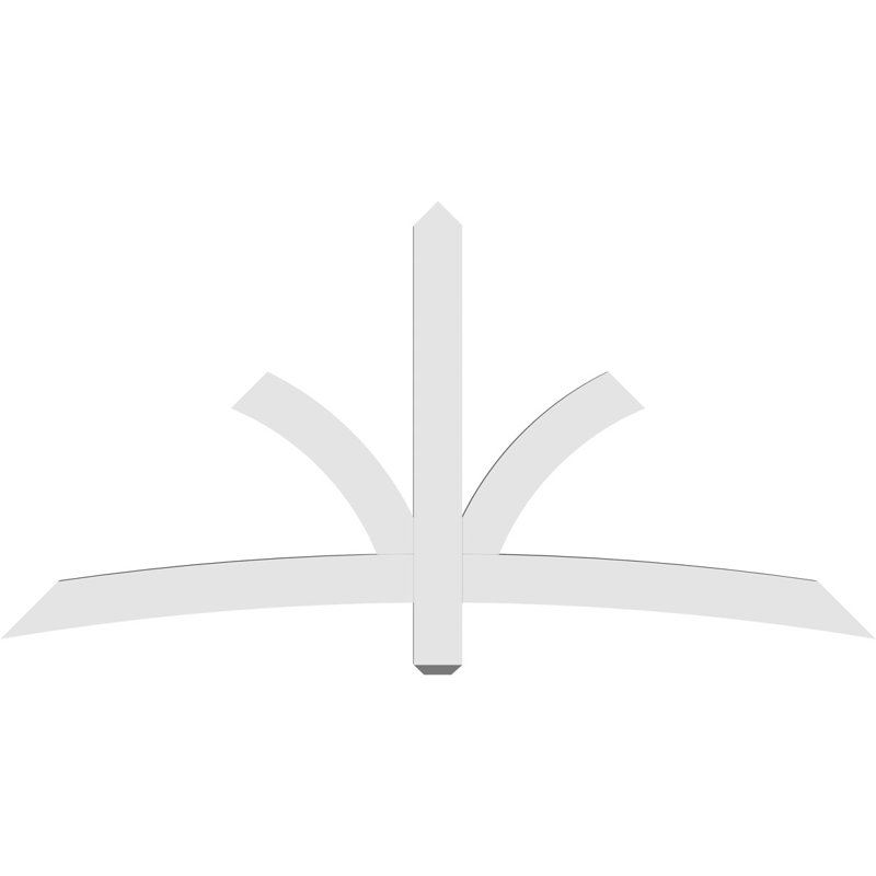 Support pour pignon Davenport, H 36 po x l 72 po (pas: 12/12), P 2 po x F 4 po, PVC