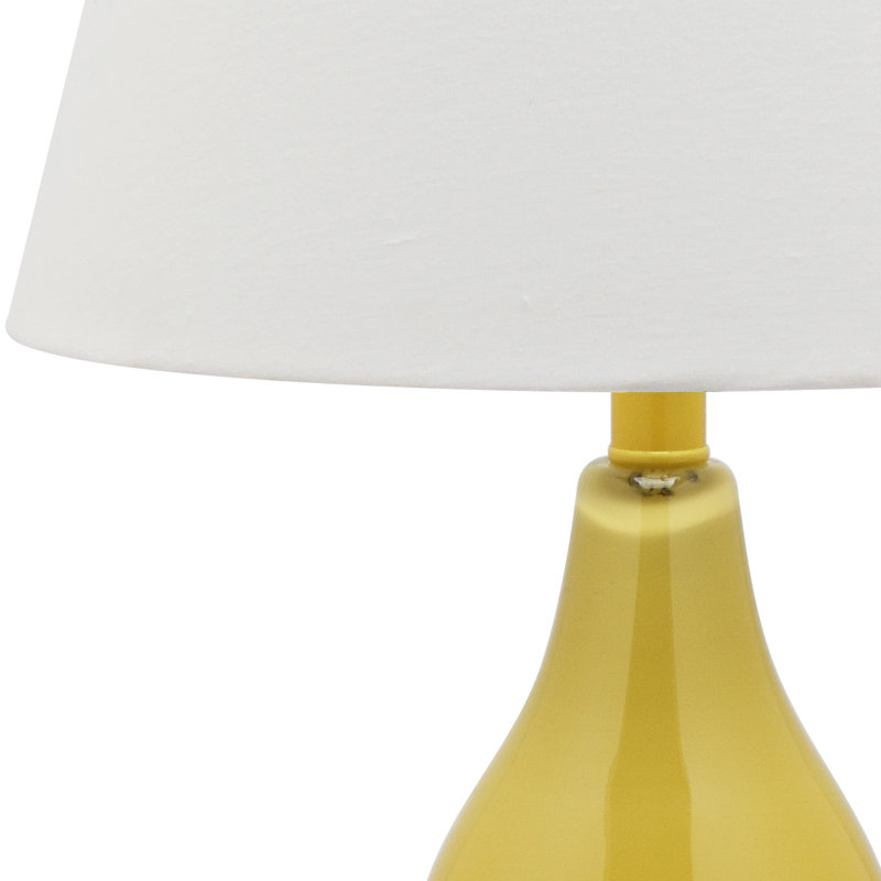 Moriarty Ceramic Table Lamp, Yellow