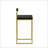 2PCS Velvet Bar Stools With Gold Metal Legs-1918339070-1918339071