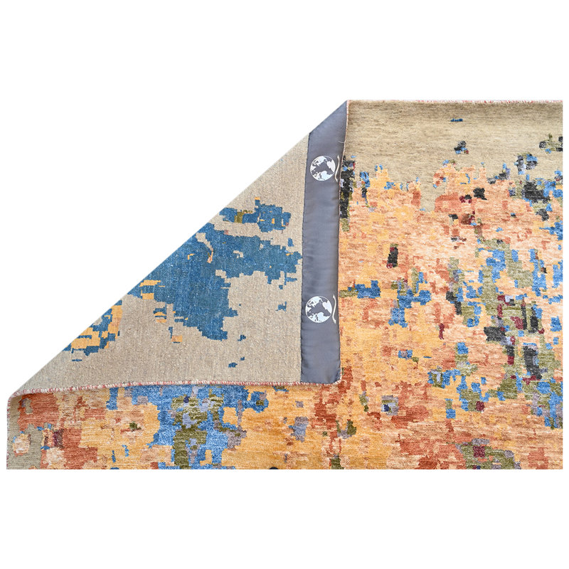 WINDBC032BEMU Hand Knotted Area Rug in Beige, Rectangle 12' x 15'
