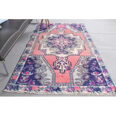 Unique Handwoven Vintage Turkish Kilim Rug for Boho Decor in Living Room or Bedroom