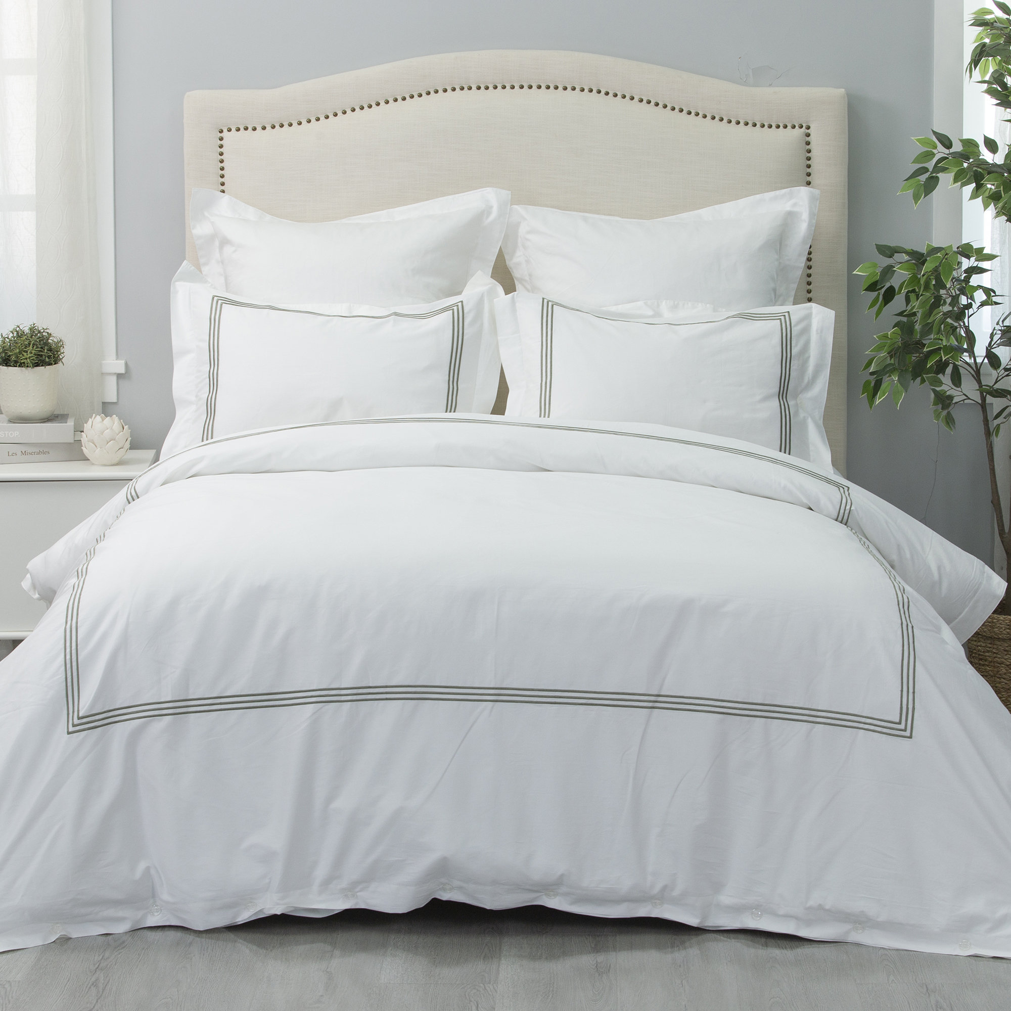 Long-staple Cotton Four-piece Full Cotton Satin Sheet Duvet Cover