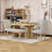 Dining Table Set with Bench and Chairs-1993273127-1993273125