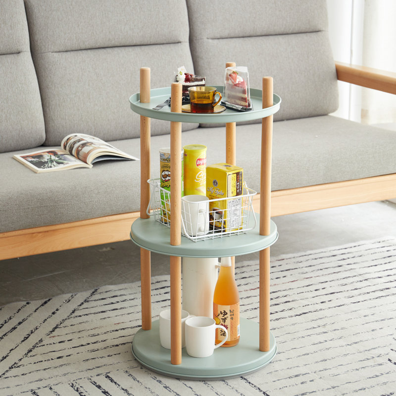 Storage Shelf, 360° Rotating Bookshelf, 3 Tier Bookcase W/ Large-Capacity Storage Space, Multifunctional Storage Rack, Compact Design, Standing Shelf For Living Room, Bedroom, Study Room, Kitchen