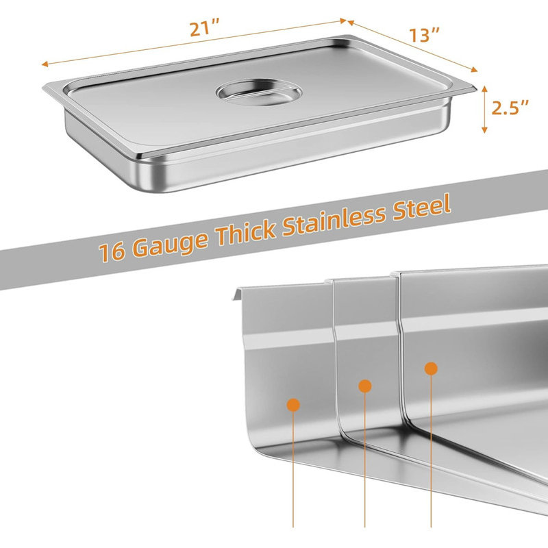 33cm Stainless Steel Grill Pan