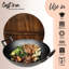 NutriChef 11.46'' Non-Stick Cast Iron Wok with Lid