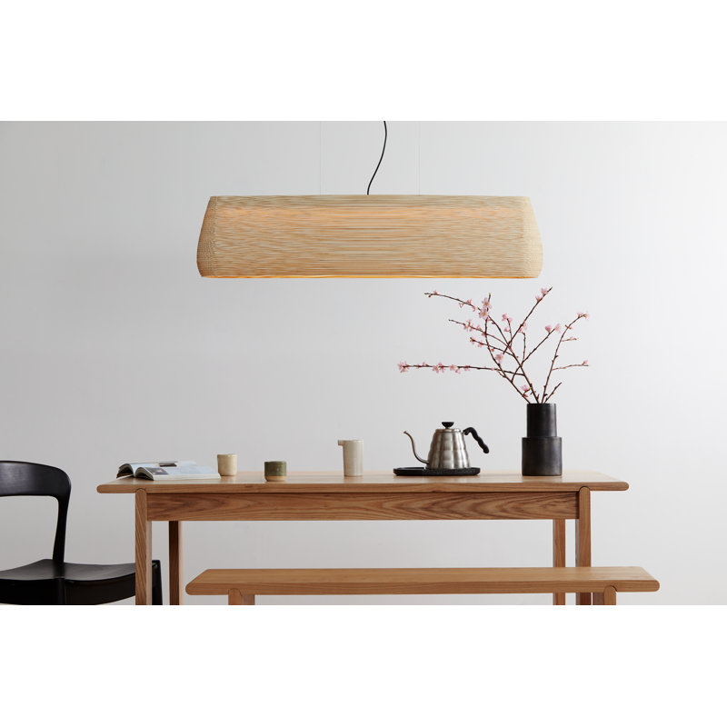 Luminaire suspendu en carton recyclé pour table ou îlot Scraplights, Blonde
